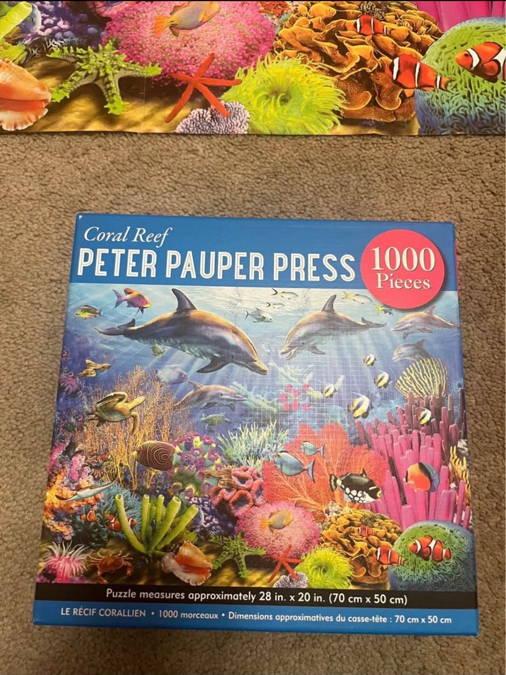 Peter Pauper Press Coral Reef 1000 Piece Jigsaw Puzzle